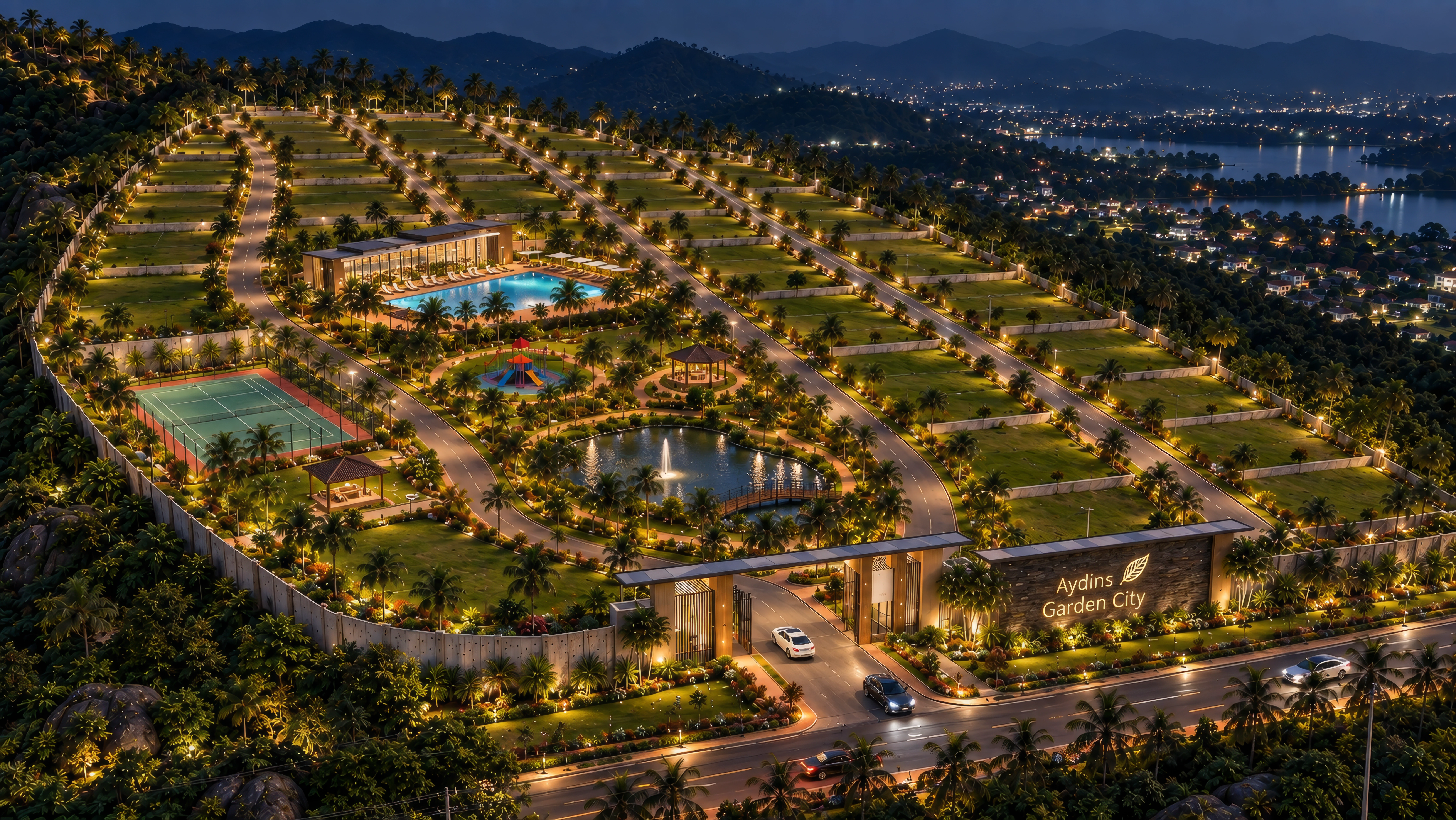 Aydins Garden City Night Illumination